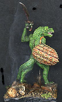 Lizardman with shield from Syr Hobbs' collection