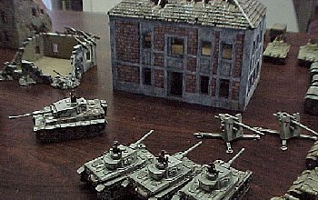 German tanks, Russian house