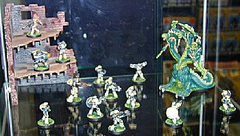 Hydra in display case