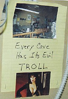 Every cave has its evil troll