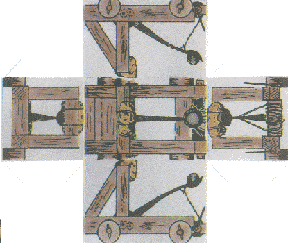 close-up illustration of the catapult