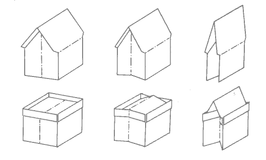 illustration of how the pieces fold