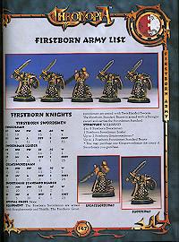 sample army list page