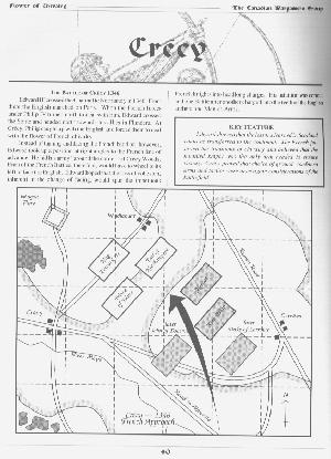 scenario page, showing historical course of the battle