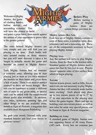 Mighty Armies 1st edition