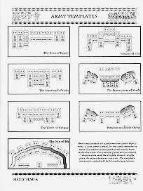 Army deployment templates from 1st edition rules