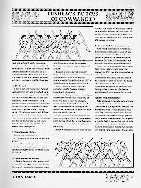 Sample rules page from 1st edition ruleset