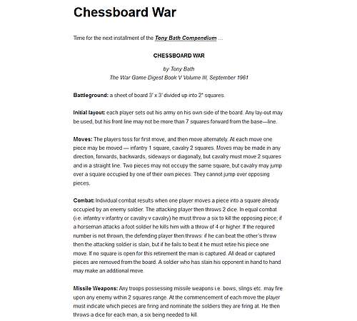 Chessboard War
