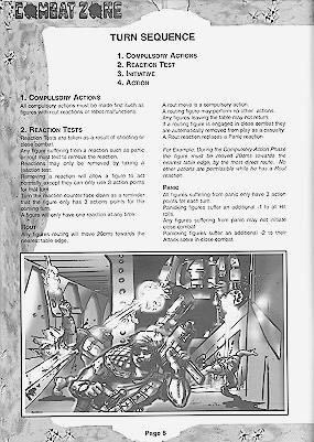 sample page from rulebook