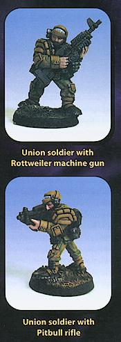 sample painted Union troopers