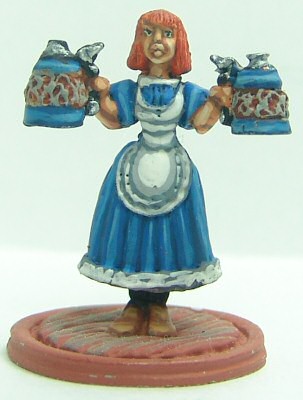 Woman with steins
