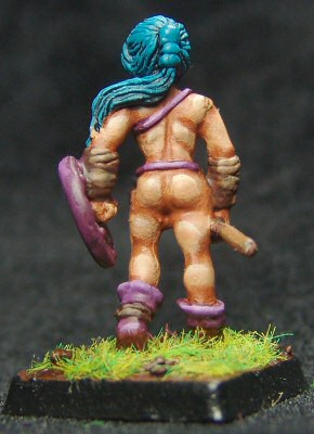 Tribal with Spear and Shield (back)