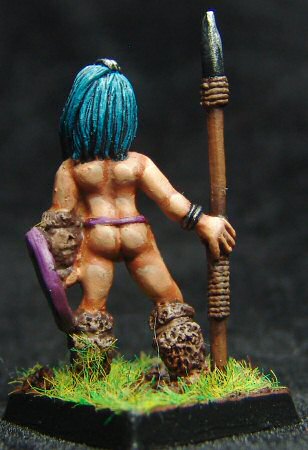 Tribal with Spear and Shield 2 (back)