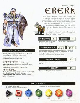 Double-sided character sheets are provided for four Heroes