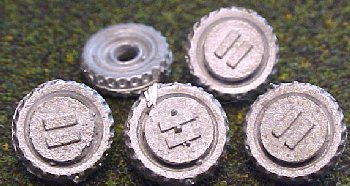 Tires after cut from sprue