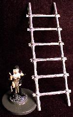 Simtac's 25mm Sister Sin poses with a ladder