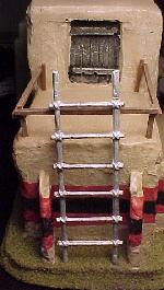 sample ladder posed against Epicast 28mm building