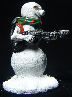 Snowman with flamethrower (right)