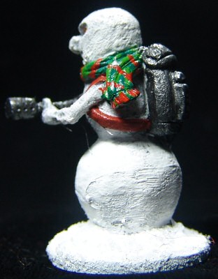 Snowman with flamethrower (left)