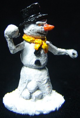 Snowman with snowball (front)