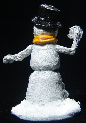 Snowman with snowball (back)