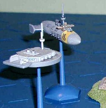 Chinese dig moves to attach a Russian destroyer - Aeronef models by Brigade Models