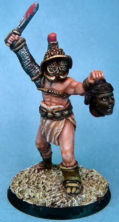 The finished gladiator with base