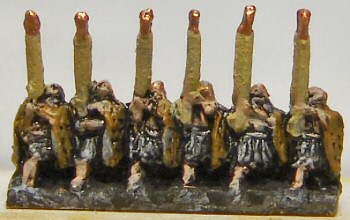 Close-up of rear-rank spearmen (front)