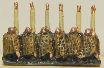 Close-up of rear-rank spearmen (back)