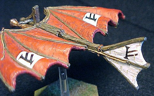 Lyondri painted Drwarven runes on the wing and tail