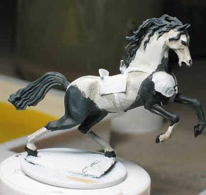 The horse basecoats - it does look bad, doesn't it?