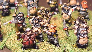 Dwarven Miners group around their leader