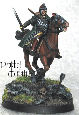 Rider of Rohan figure, as painted by Prophet Miniatures