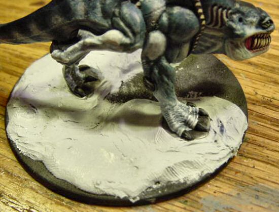 Sculpting putty for the terrain