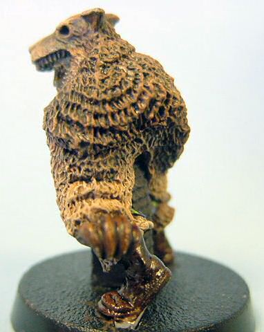 Pelt after initial drybrushing