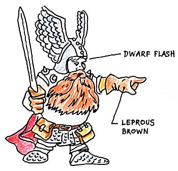 Dwarven leader - front sketch