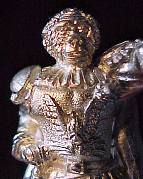 Close-up of Caesar's face and breastplate