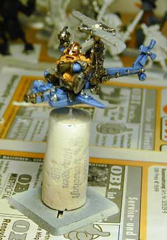 Flying Dwarf on the workbench