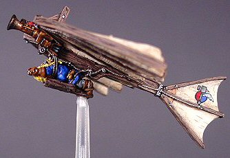 Finished model, with crest visible on tail