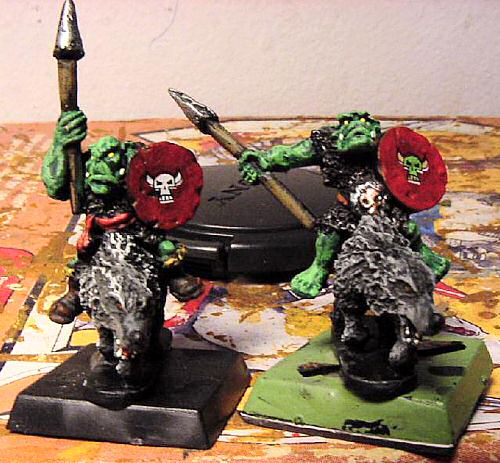 The Orc Riders are completely painted