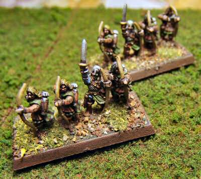 Archers on the terrain