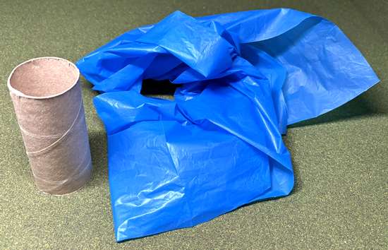 Toilet paper tube and the river