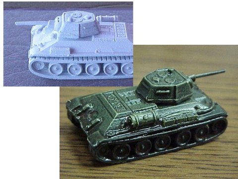 10mm scale T34 tank