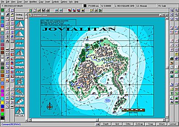 screenshot of Campaign Cartographer, showing the final map