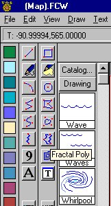 some of the drawing tools in Campaign Cartographer