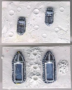 Human sci-fi vehicles on unpainted bases