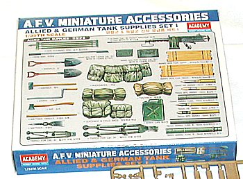 Allied & German Tank Accessories set from Academy