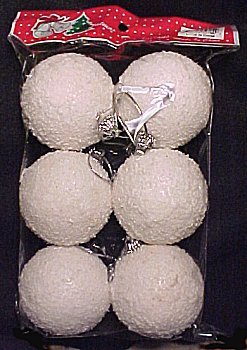 Snowball ornaments