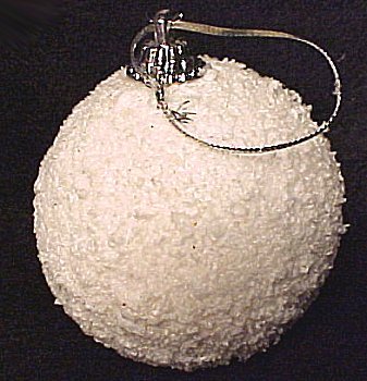 a single snowball ornament