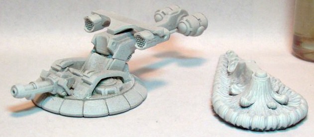 Primed hovercraft and base